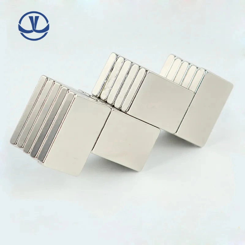 New Design Strong Suction N52 N45 N35 Nicuni Coating Thin Square Retangualar Neodymium Magnetic Materials for Industrial