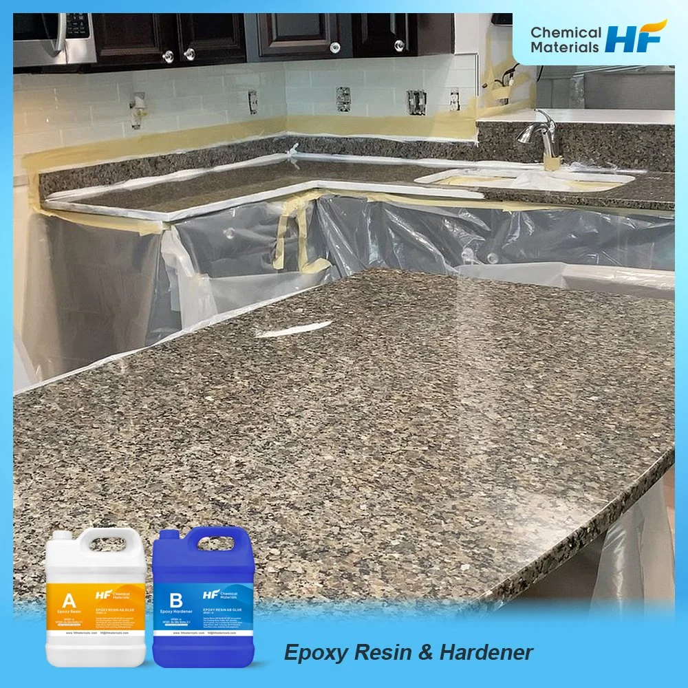 High Glossy UV Protection Anti-Scratch Epoxy Laminating Resin for Wash Table Top Coating Epoxy Resin and Hardener High Gloss Ab Glue Countertop Coats