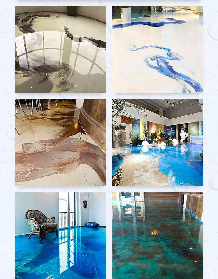 Epoxy Art Floor Ab Glue Ground Art Epoxy Glue High-Strength Scratch-Resistant 3D Ground Resin Adhesive